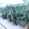 Encrypted Turkey Feather Fire Piece Feather Cloth Edge Skirt Lace Feather Lamp Diy Dance Clothes Accessories Decorative Materials