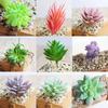 Mini Succulents Artificial Plant Fake Diy Home Office Desk Garden Decor Floral