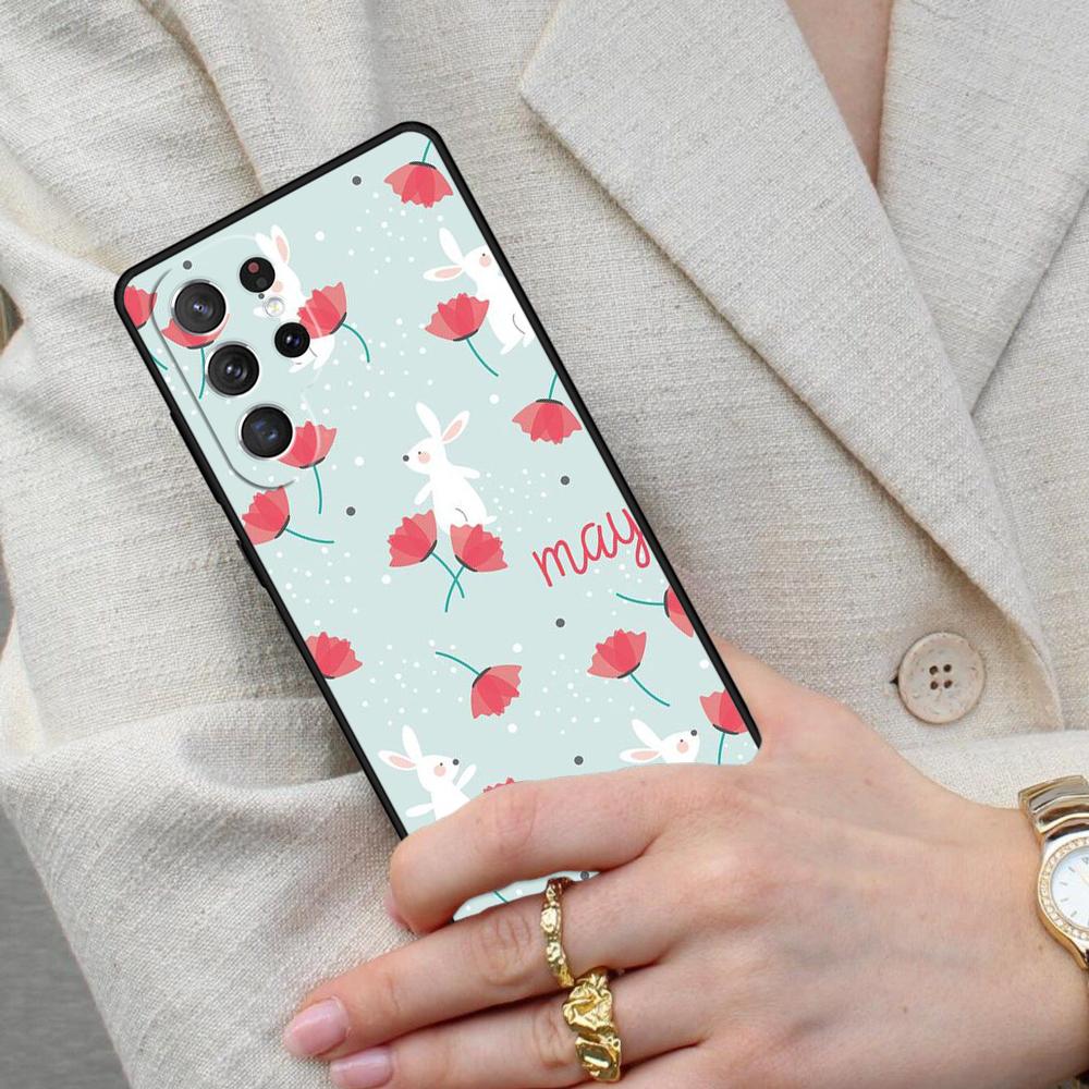 Чехол для телефона с кроликами для Samsung Galaxy S26 Ultra S25 S24 S23 S22 S21 S20 Note10