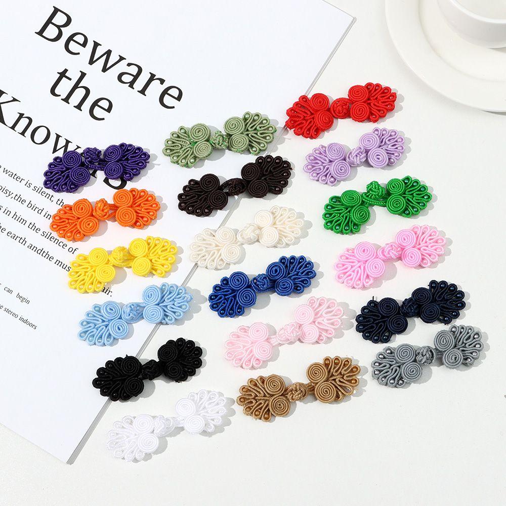 5Pcs Handcraft Gift Box Invitation Chinese Knot Button Knot Fastener Tang Suit Cheongsam Buttons