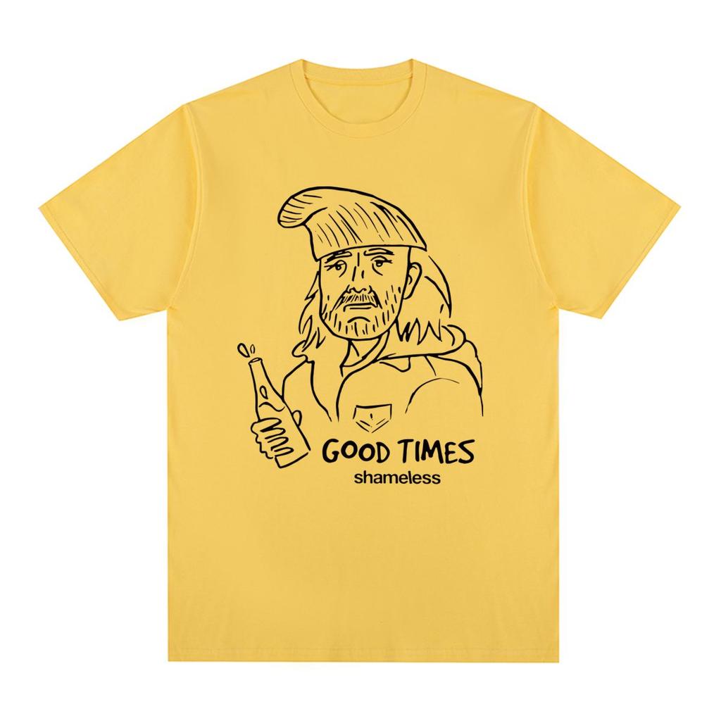 Хорошие времена Фрэнка Галлахера Винтажная футболка Бесстыдник Хлопок Мужская футболка Новая Футболка Женские Топы