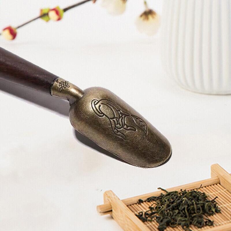 1 шт. Чайная ложка из черного дерева, чайная ложка из цельного дерева, ретро-креативная чайная лопатка, чайная церемония KongFu, аксессуары для подарка