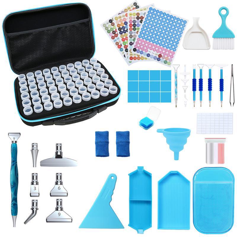 Diamond Painting Tool Set Storage Bag - 60 Grid Round Bottle Packaging Handbag
