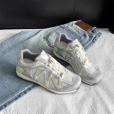 Сетчатые дышащие кроссовки «папины кроссовки» женские лето 2025 новые модные универсальные на толстой подошве увеличивающие рост нескользящие повседневные кроссовки «Форрест Гамп»