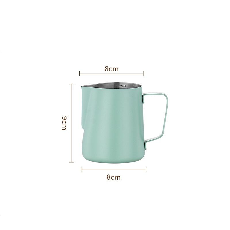 Кувшин для вспенивания молока объемом 350/600 мл из нержавеющей стали 304 со шкалой для приготовления парового латте-арта на кухне для приготовления эспрессо и бариста, аксессуары для кафе