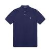 Polo SS22 Solid Color Short Sleeve Polo Shirt Men Tops Navy-Blue 710601296-003
