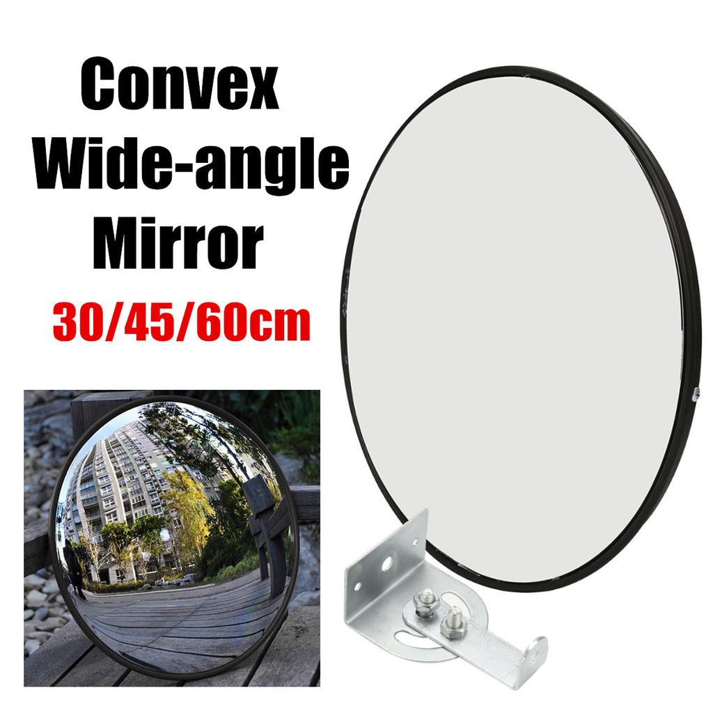 180 Degrees Traffic Wide Angle Mirror Safety Outdoor Indoor Mirror Angle Convex Security Mirror Wall Dome Replacement 30/45/60cm