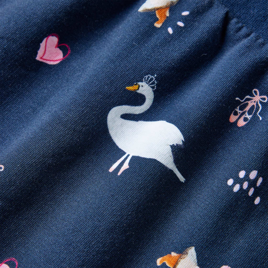 Children s dress with long sleeves navy blue size 104