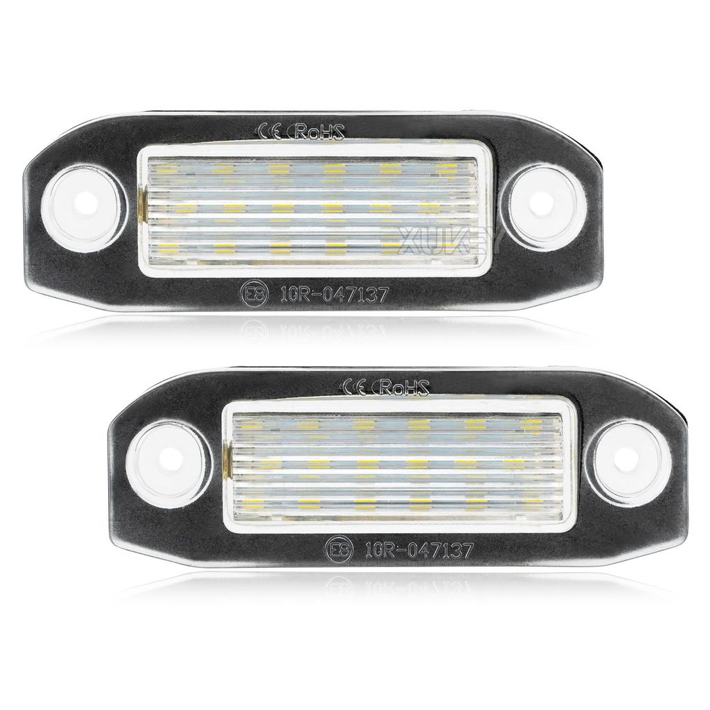 2pcs White Rear Tail License Number Plate Light Bulb For Volvo C30 C70 S80 V70 XC70 S40 V50 S60 V60 XC60 XC90 Car Assembly