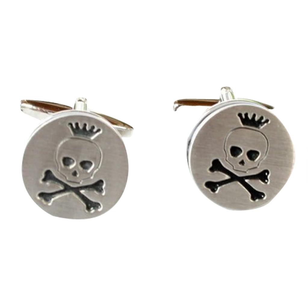 Kamakura Cufflinks Workshop Skull and Crossbone Cufflinks and Dc049 [Cufflinks Cufflinks]
