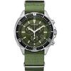 Men's AT2500-19W ( Watch CITIZEN COLLECTION Eco-Drive) Round Watch Green Stainless