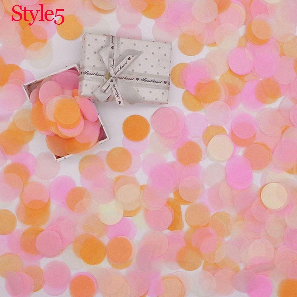 Decor Wedding Mixed Colors Pink Dots Party Decorations Filling Balloons Confetti Tissue Paper Round