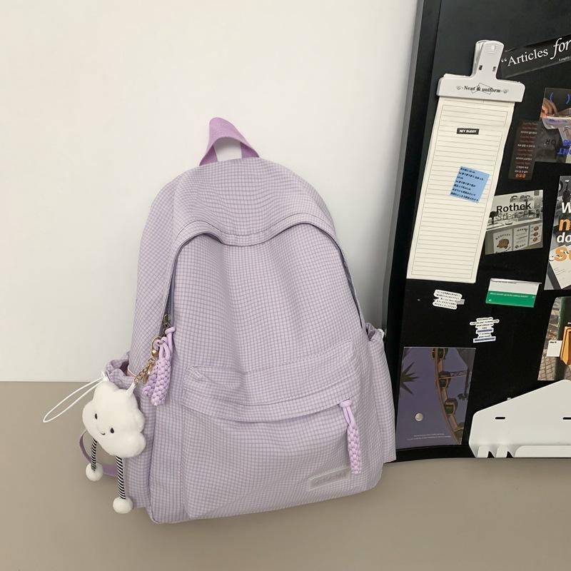 Маленький свежий и артистичный рюкзак для девочек, рюкзак для учеников средней школы, рюкзак для учеников старшей школы, клетчатый, легкий, школьная сумка, рюкзак большой вместимости