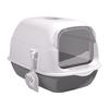 Large Pp Cat Litter Box Fully Enclosed Odor Control Cat Toilet Easy-To-Clean Litter Pan Anti-Tracking Pet Supplies