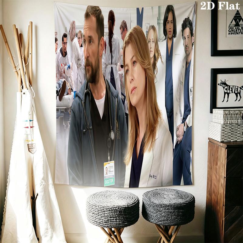 Grey'S Anatomy Medical Marvels Unite Threepiece Set 1 Duvet Cover 2 Pillowcase Without Core Christmas Birthday Gift Soft And Comfortable