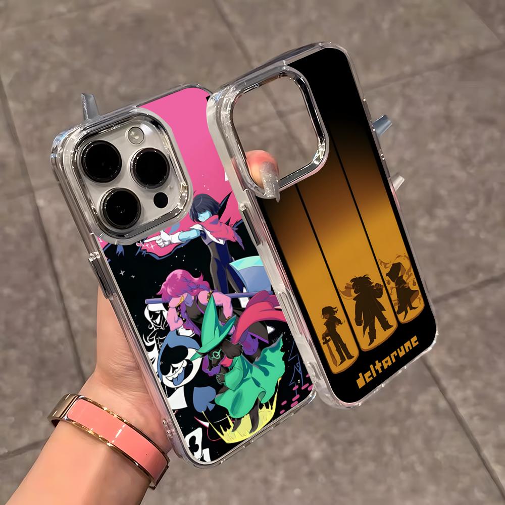 Чехол для телефона D-D-Deltarune для IPhone 17 Air 16 E 15 14 13 12 11 Plus Pro Max Гальванизированный Прозрачный Мягкий Чехол