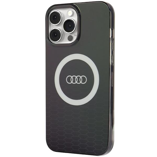 Audi Iml Big Logo Magsafe Case Iphone 13 Pro Max 6.7 Czarny/Black Hardcase Au-Imlmip13Pm-Q5/D2-Bk