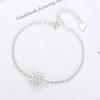 S925 Sterling Silver Bracelet Simple Sunflower Small Daisies Chrysanthemum Sunflower Bracelet Jewelry Gift For Women