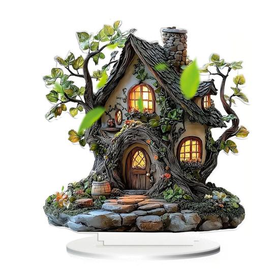 Хэллоуинские украшения 2D акриловые плоские призрачные украшения с подсветкой жуткий ночник украшения для стола дома офиса кафе