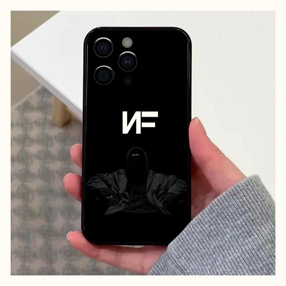 N-NF Rapper Phone Case For Apple iPhone 15,14,13,12,11,Pro,X,XS,Max,XR,Plus,Mini Soft Black Cover