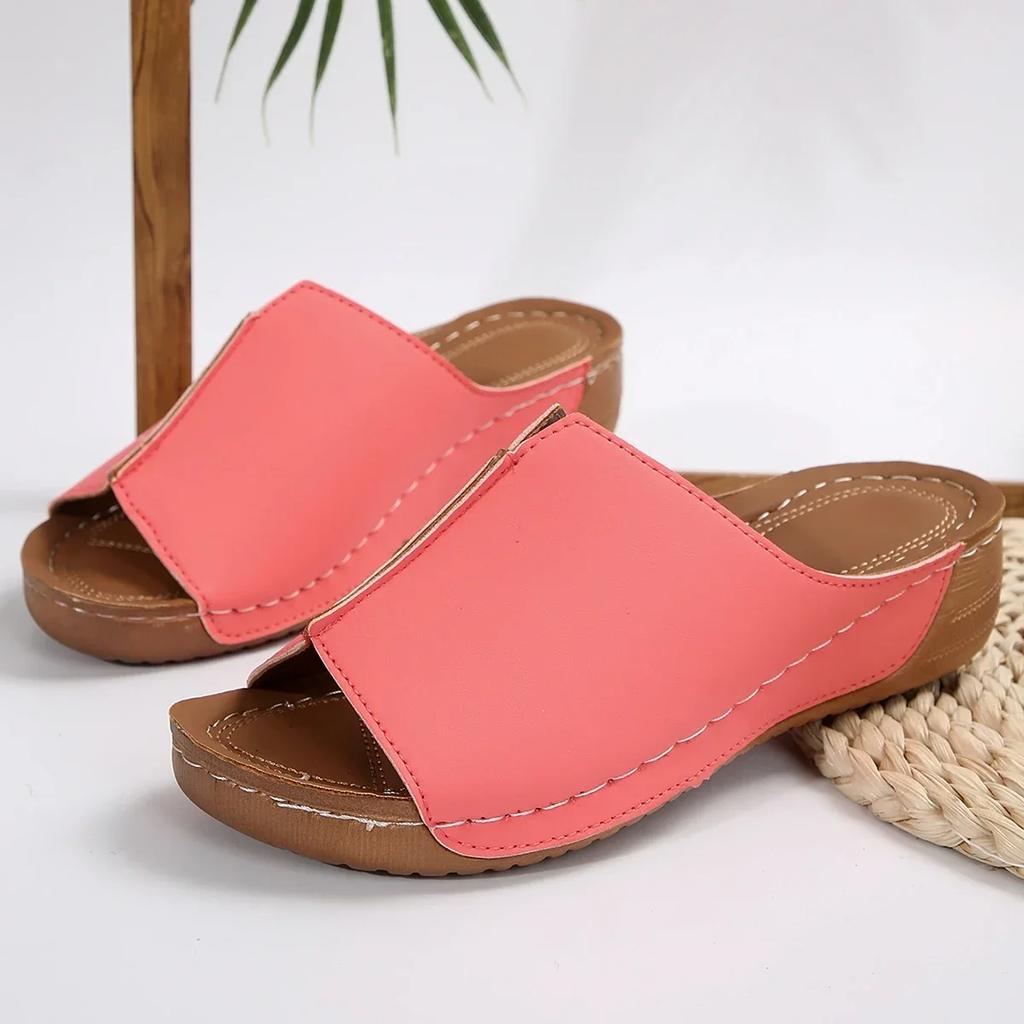 Новые женские босоножки на танкетке с открытым носком, белые, летние, модные, дышащие, удобные, женские, обувь с пряжкой, женские, обувь для мужчин