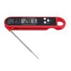 Red Folding Food Thermometer Long Probe Digital Meat Thermometer for Grilling and Baking