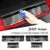 Внутренние накладки на пороги из нержавеющей стали для Jeep Wrangler JLU 4-дверный 18-26.