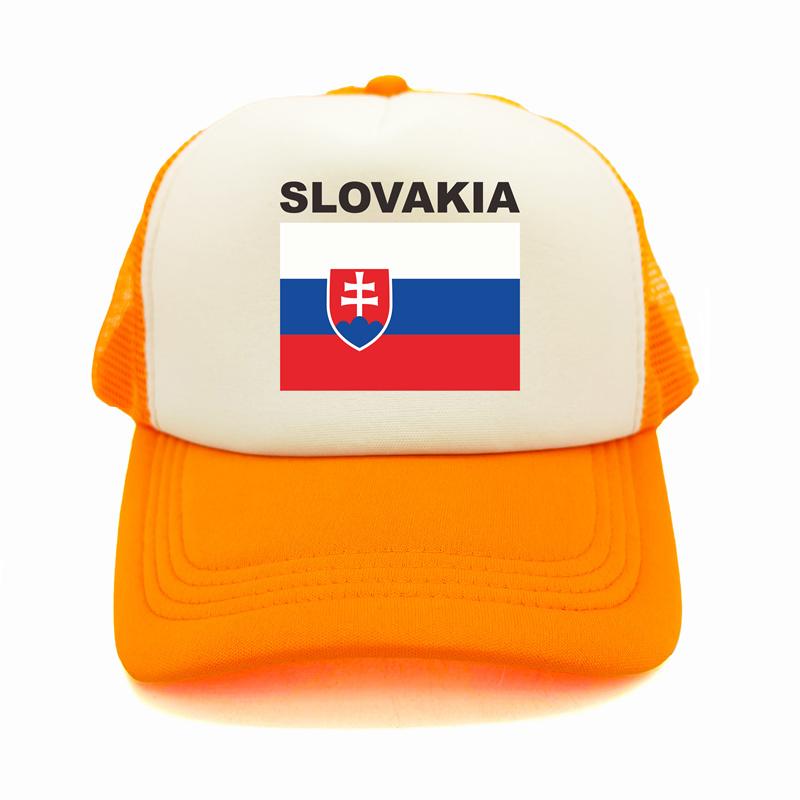 Кепка дальнобойщика Словакии, летняя унисекс, крутая шляпа с флагом страны, бейсбольные кепки, унисекс, уличные сетчатые кепки