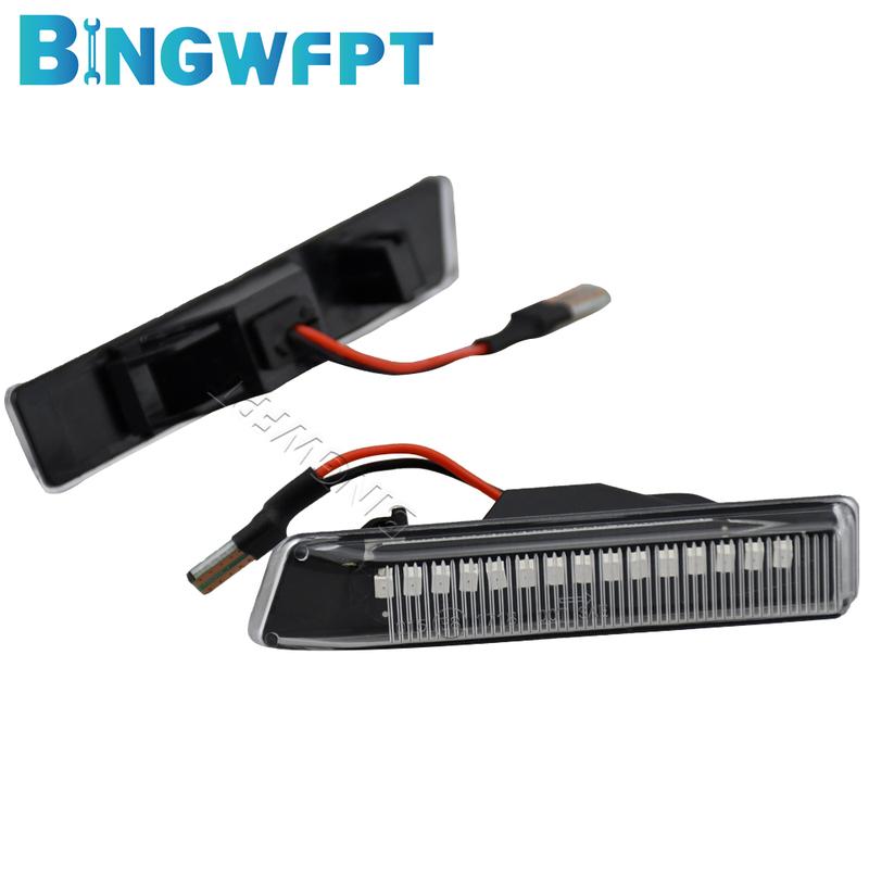 2PCS LED Turn Signal Repeater Sequential Light Flashing Side Marker Lamp Car Accessories For BMW X5 E53 2000-2006 E36 1997-1999