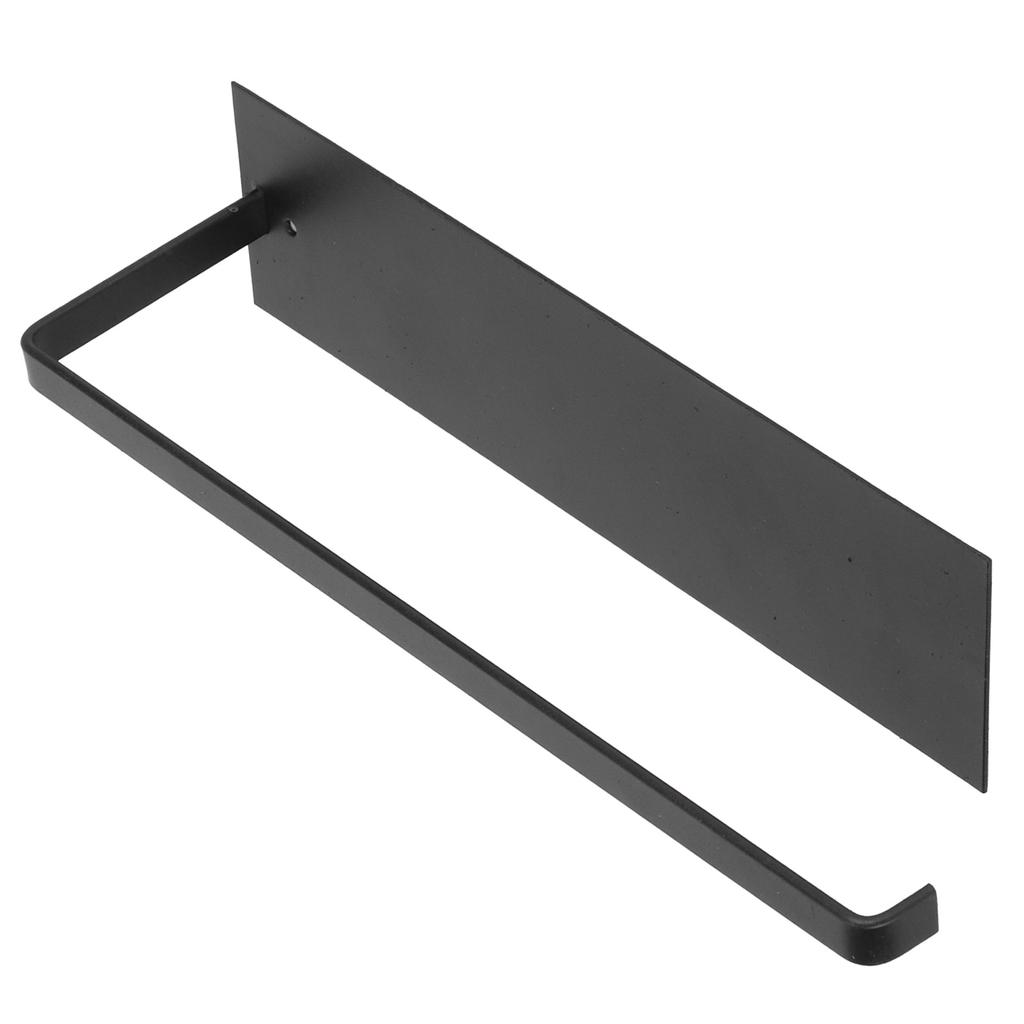 Держатель для бумажных полотенец под шкафом, самоклеящаяся вешалка для туалетной бумаги, ванная комната, кухня, матовый черный цвет