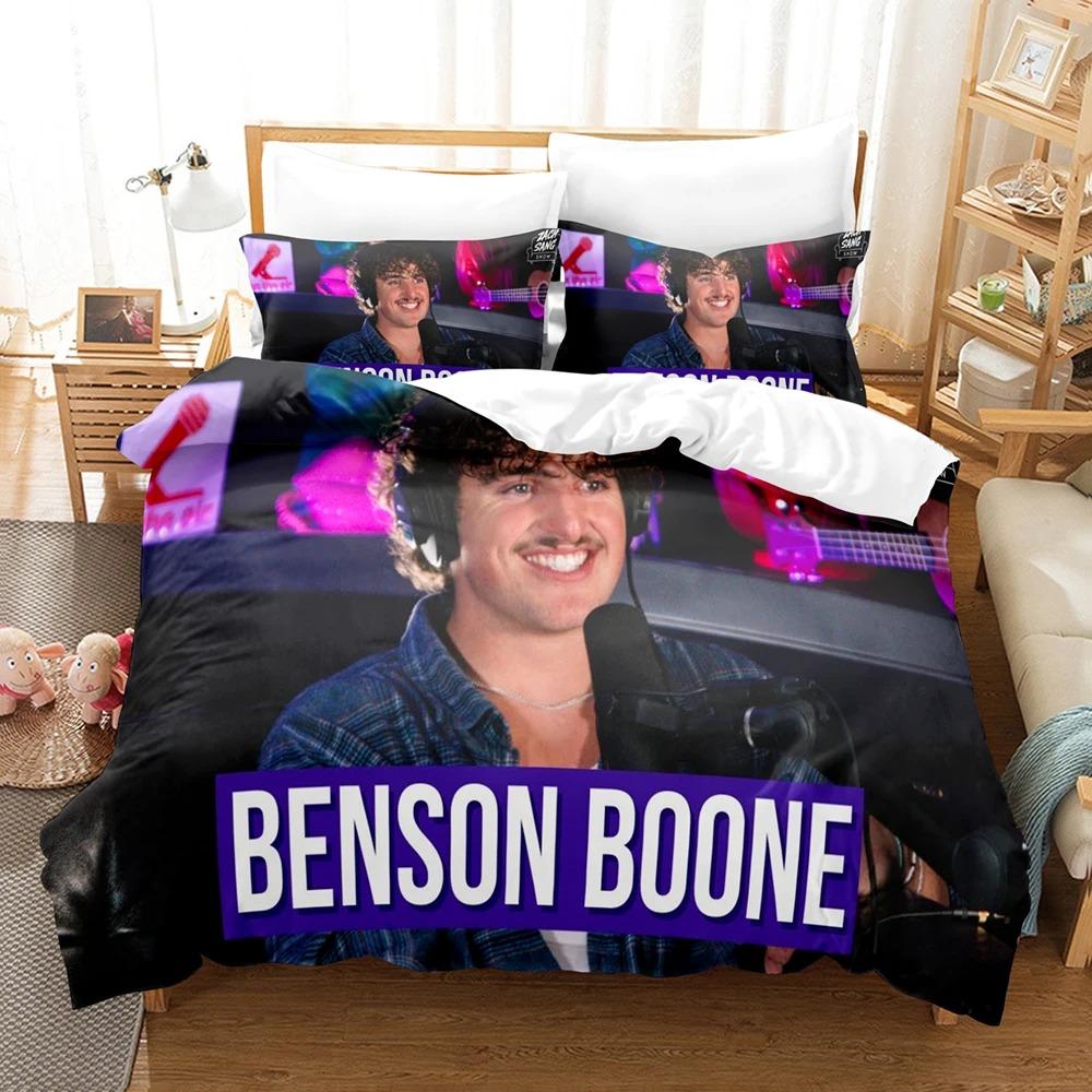 Постельное белье Benson Boone Концертный набор Односпальный Полуторный Двуспальный Queen King Размер Набор для спальни Взрослых Мальчиков Комплект с пододеяльником Комплект простыней 2-4