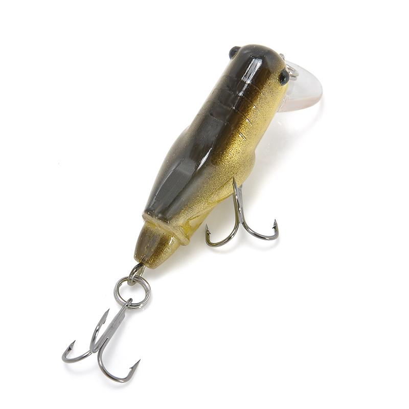 1 шт. 4,5 см Двойной крючок Кузнечик Форма насекомого Рыболовные приманки Жесткая искусственная приманка Реалистичные приманки-насекомые Оптом