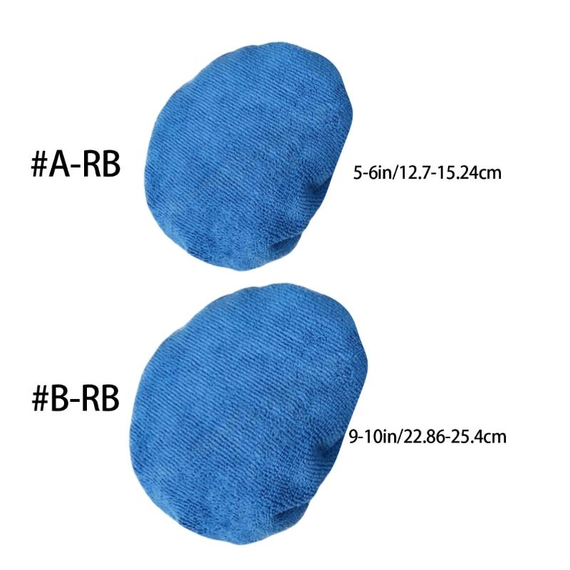 6Pieces Polishing Hoods Buffer Pads Car Polisher Bonnet For 5-6in/9-10in Cordless Car Buffers Compatible for Devices