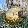 60.96 Cm Medieval Troy Trojan Shield, Hand Carved Battle Round Shield, Ancient Greek Metal Shield, Role Cosplay Play Trojan Shield, Gift For Halloween