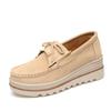 New Women'S Leather Flat Casual Sports Shoes Are Light, Comfortable And Fashionable For Walking. Large-Sized Loafers