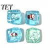 Stress Cube Sensory Toy Christmas Ice Squeeze Toy, for Soft Halloween, Clear Pinch Anxiety Relief Transparent