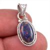 Natural Ethiopian Opal Gemstone Handmade 925 Solid Silver Pendant 1.25'' V7v44