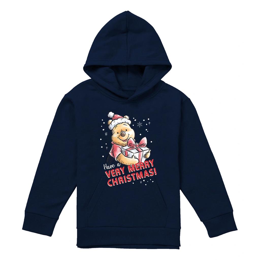 Winnie the Pooh Childrens/Kids Have A Very Merry Christmas! Hoodie