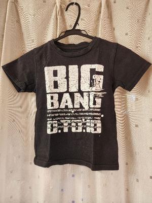 [Б/У] Футболка BIG BANG, черная, детская одежда, от 100 см