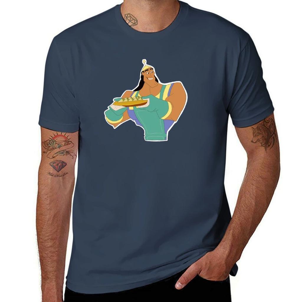 Kronk Emperors New Groove Spinach Puffs TShirt Big Size Short Sleeve Tee for Unisex