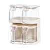 Xitianlong Kitchen Spice Jar Set with Double Rack