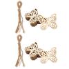 DIY Wood Chips Wooden Hollow Butterfly Unfinished Wood Chip Pendant Crafts Decoration Ornaments