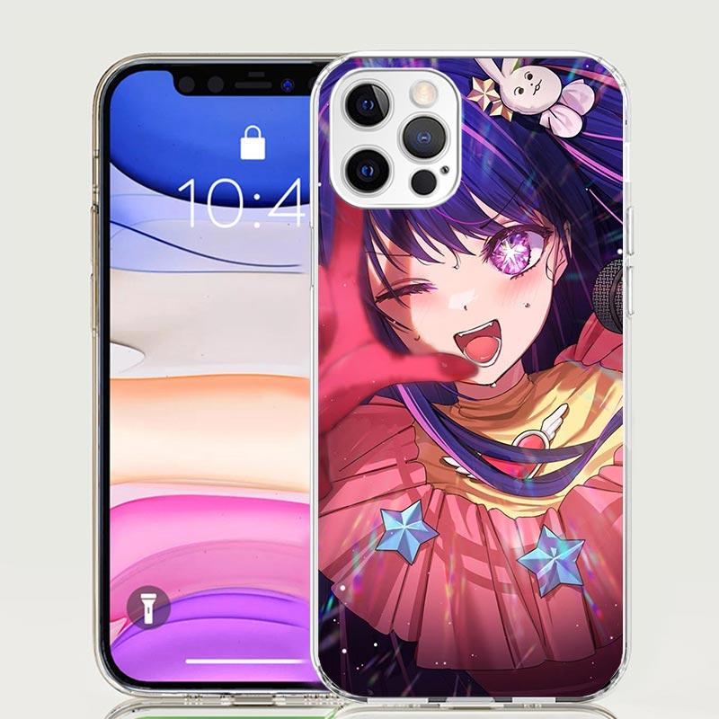 Чехол для телефона Oshi No Ko для iPhone 17 Air 16 15 Plus 11 14 Pro Max 13 Mini 12 7 8 + SE Художественный узор Индивидуальная крышка 16 15 Plus 11