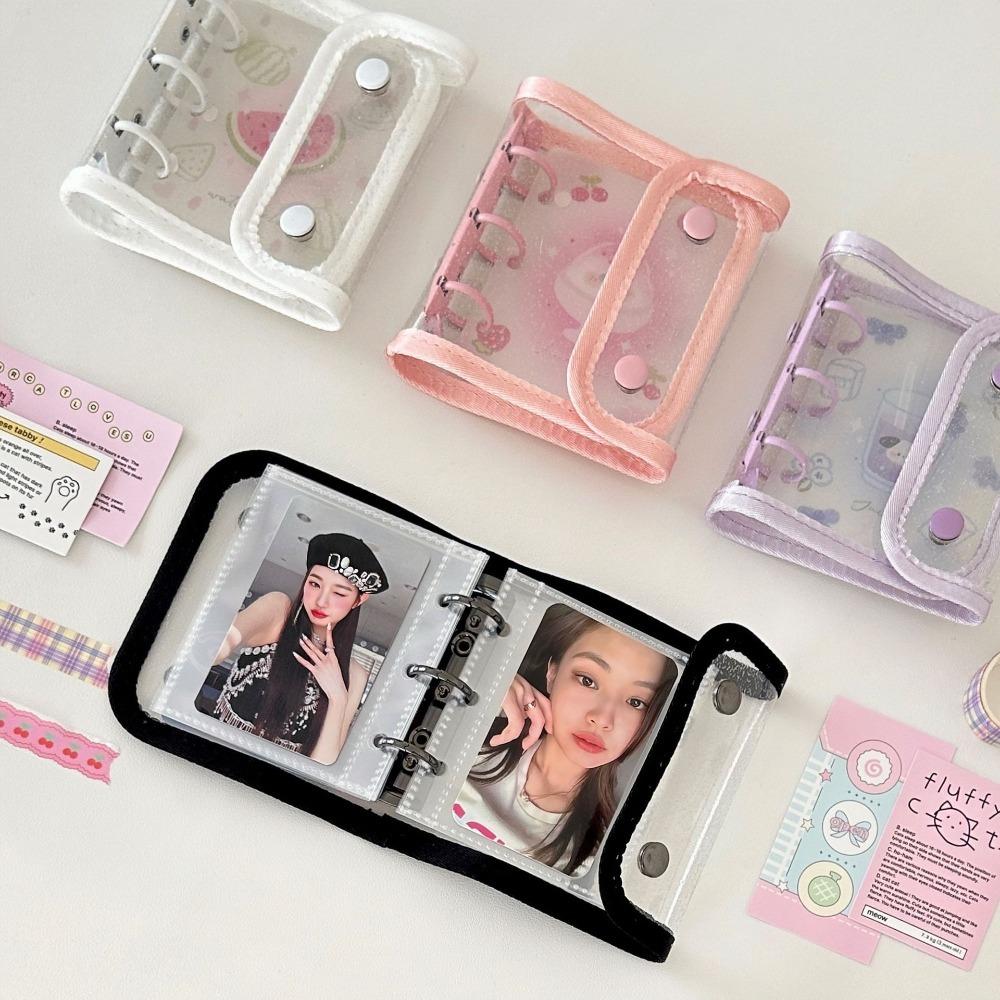 3 отверстия для фотоальбома, большая емкость, книга для коллекционирования карточек Idol, мини-альбом для фотокарточек