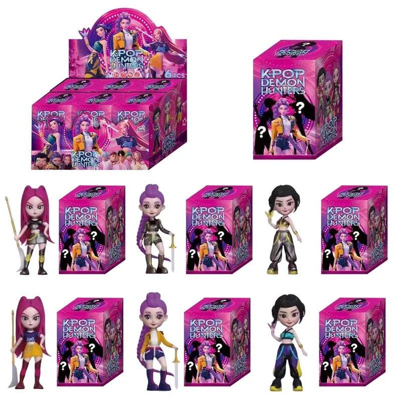 Аниме K-pop Охотник на демонов Разобрать Веселье Слепой пакет Маленькая статуэтка Периферийная модель Настольный Слепой бокс украшение подарок