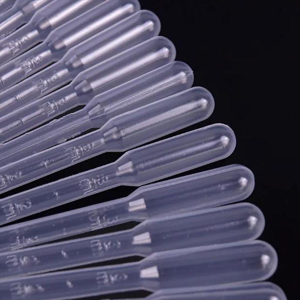 100Pcs Plastic Liquid Dropper 3ml Dropping Pipettes Disposable Eye Dropper Set Essential Oils