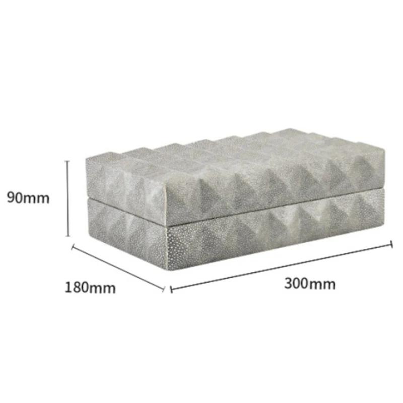 Luxury Leather Storage Box Bedroom Art Jewelry Boxes Earring Ring Aesthetic Trinkets Display Women Decoration Ornaments Stand Jewelry Accessories Gift