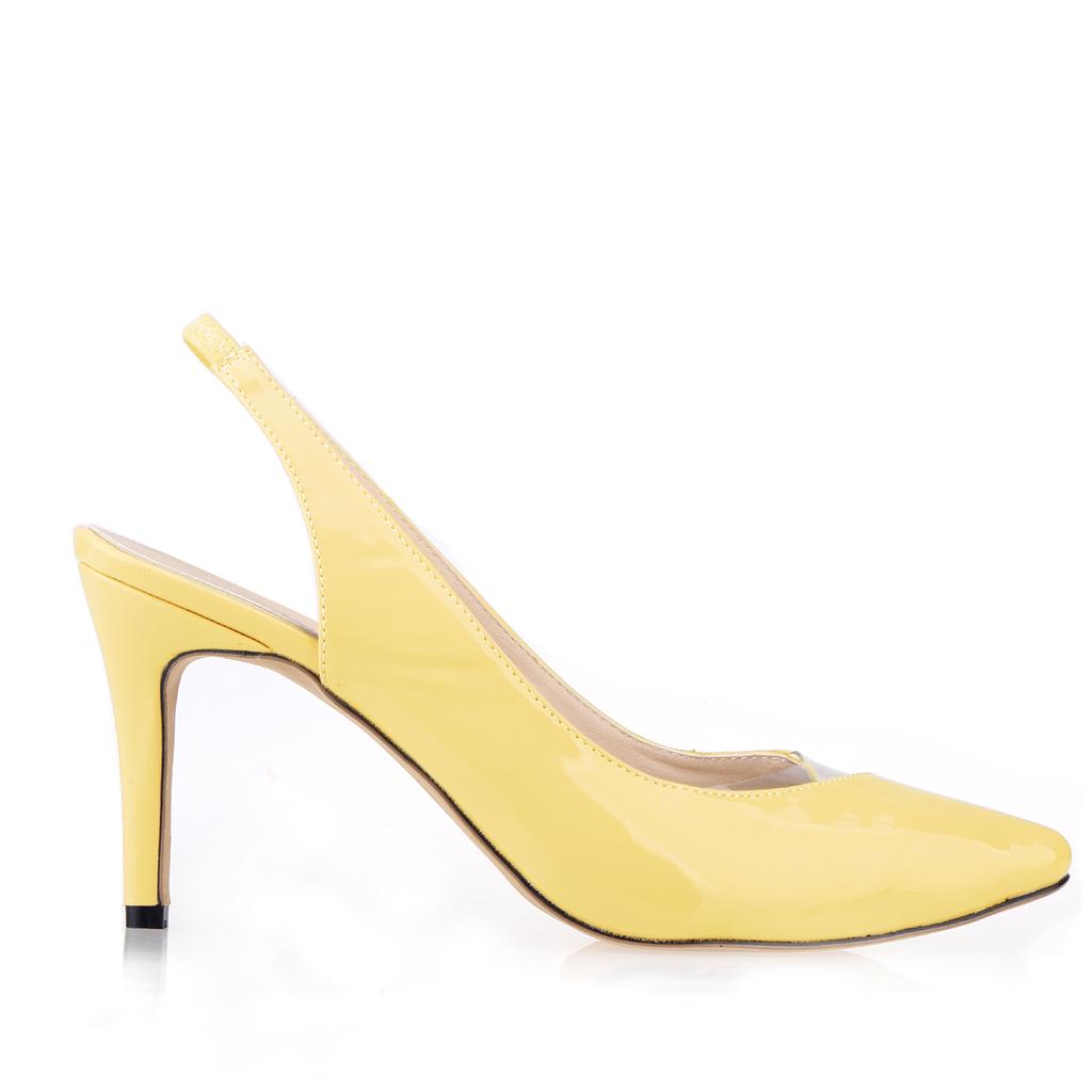 Women Patent Leather Fashion High Heels Pointed Corset Work Pumps Court Shoes Wedding Party Shoes Shoe