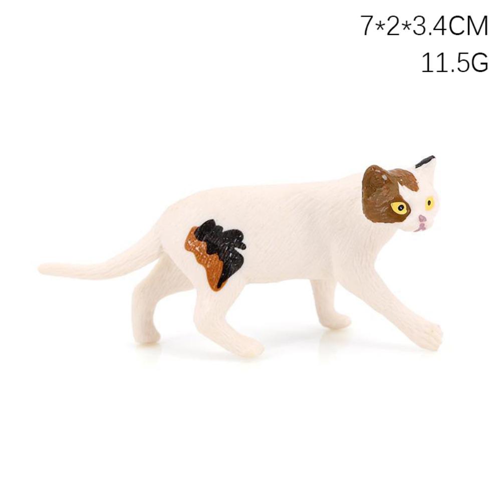 ПВХ Модель кошки Сиамская Регдолл Персидская кошка Реалистичные фигурки питомцев Статуэтка кошки Украшение для рабочего стола