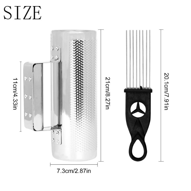 Guiro Instrument Metal Guiro Shaker with Scraper Latin Percussions Instrument Profession Band Accompaniment Sand Hammer